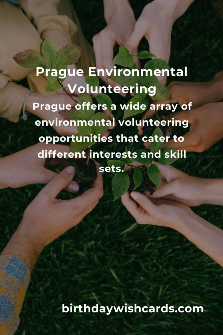 Environmental Volunteering Opportunities in Prague