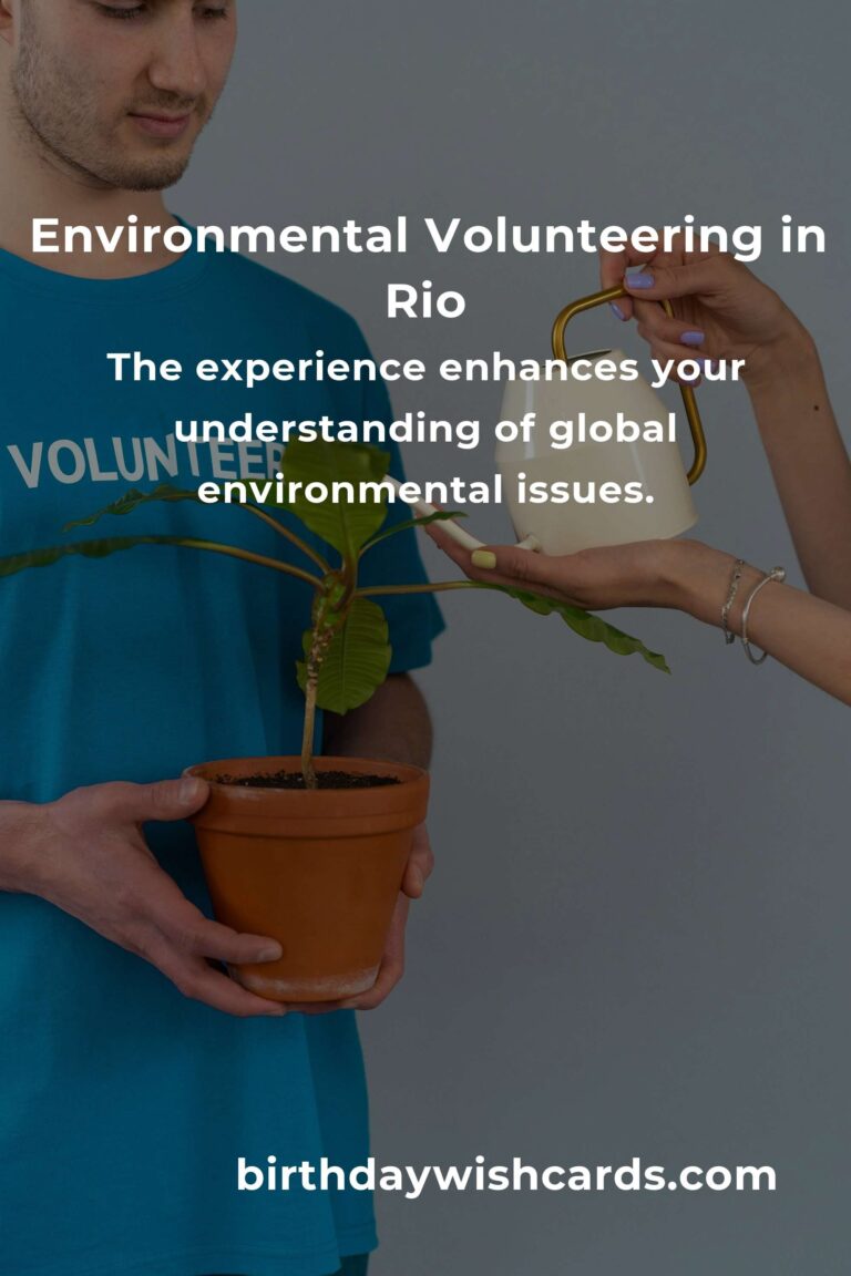 Environmental Volunteering Opportunities in Rio de Janeiro: A Guide for 2025
