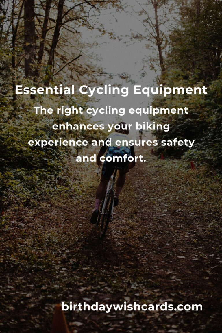 Essential Cycling Equipment Guide for First-Time Buyers