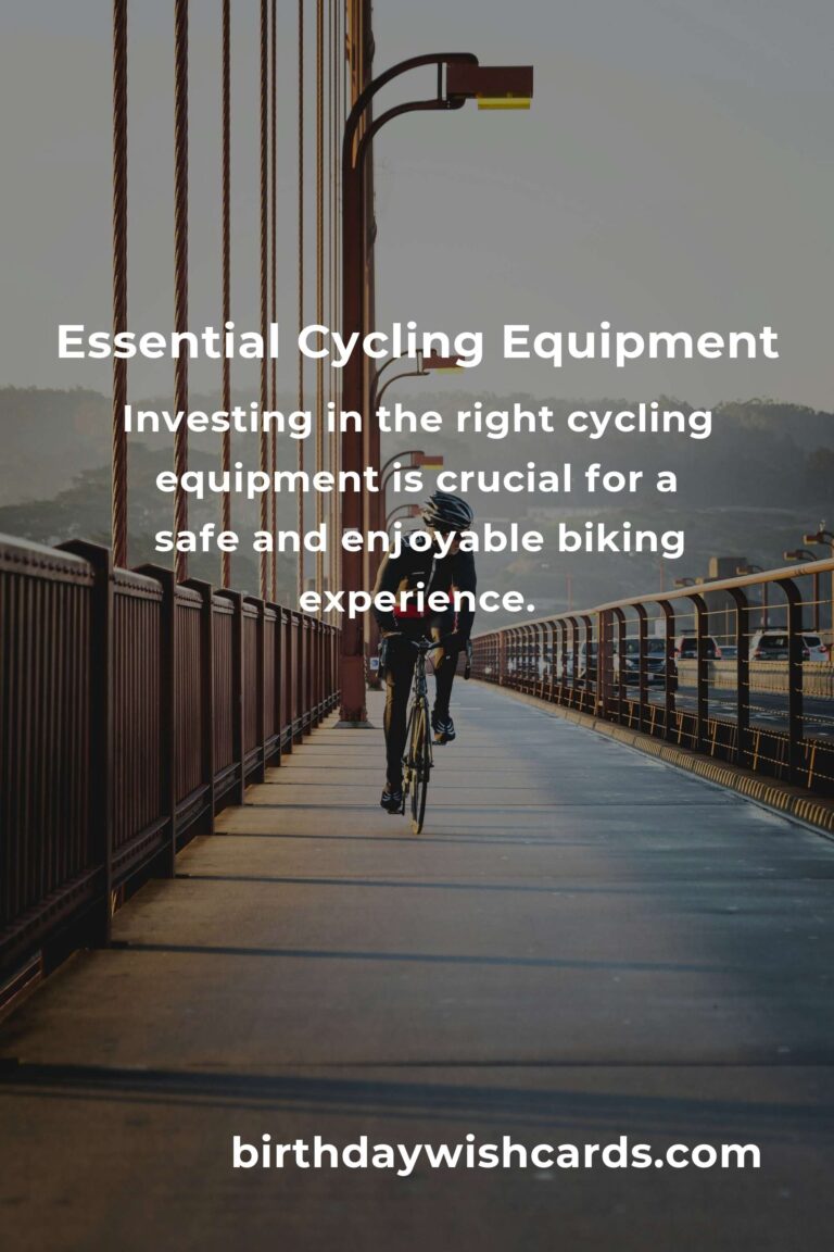 Essential Cycling Equipment Guide for First-Time Buyers