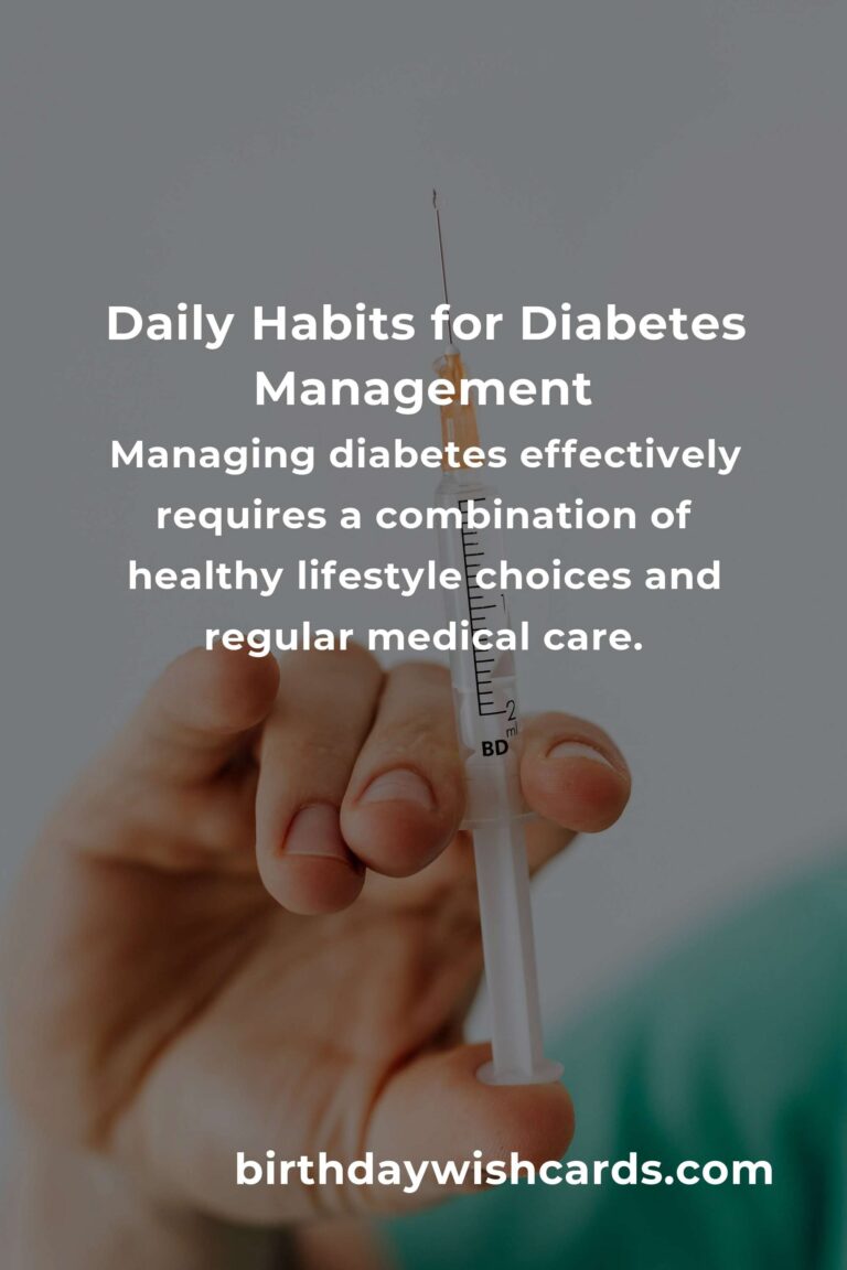 Essential Daily Habits for Effective Diabetes Management in Athens