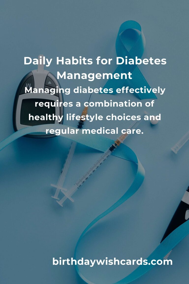 Essential Daily Habits for Effective Diabetes Management in Athens