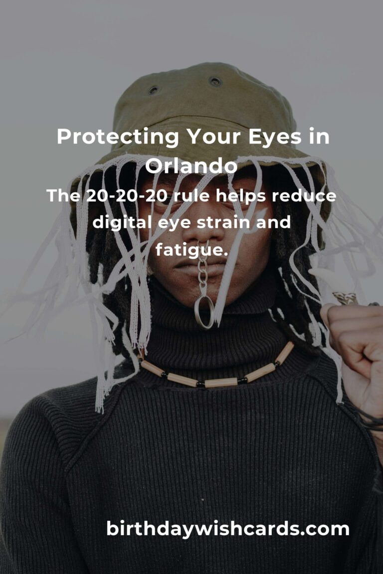 Essential Daily Habits for Maintaining Eye Health in Orlando