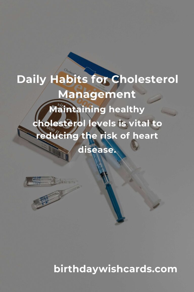 Essential Daily Habits to Manage Cholesterol Levels in Frankfurt
