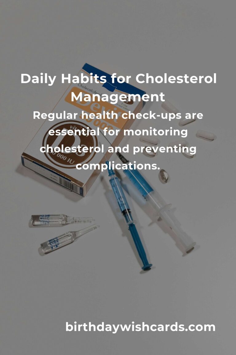 Essential Daily Habits to Manage Cholesterol in Detroit