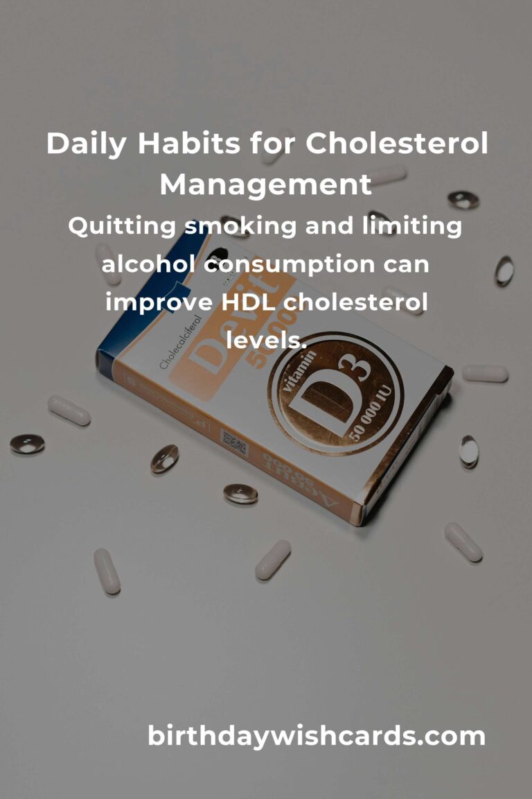 Essential Daily Habits to Manage Cholesterol in Detroit