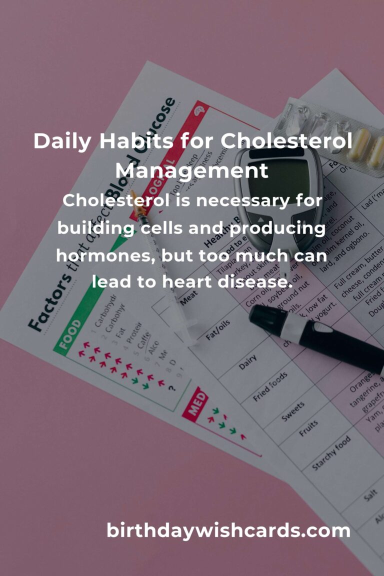 Essential Daily Habits to Manage Cholesterol in Detroit
