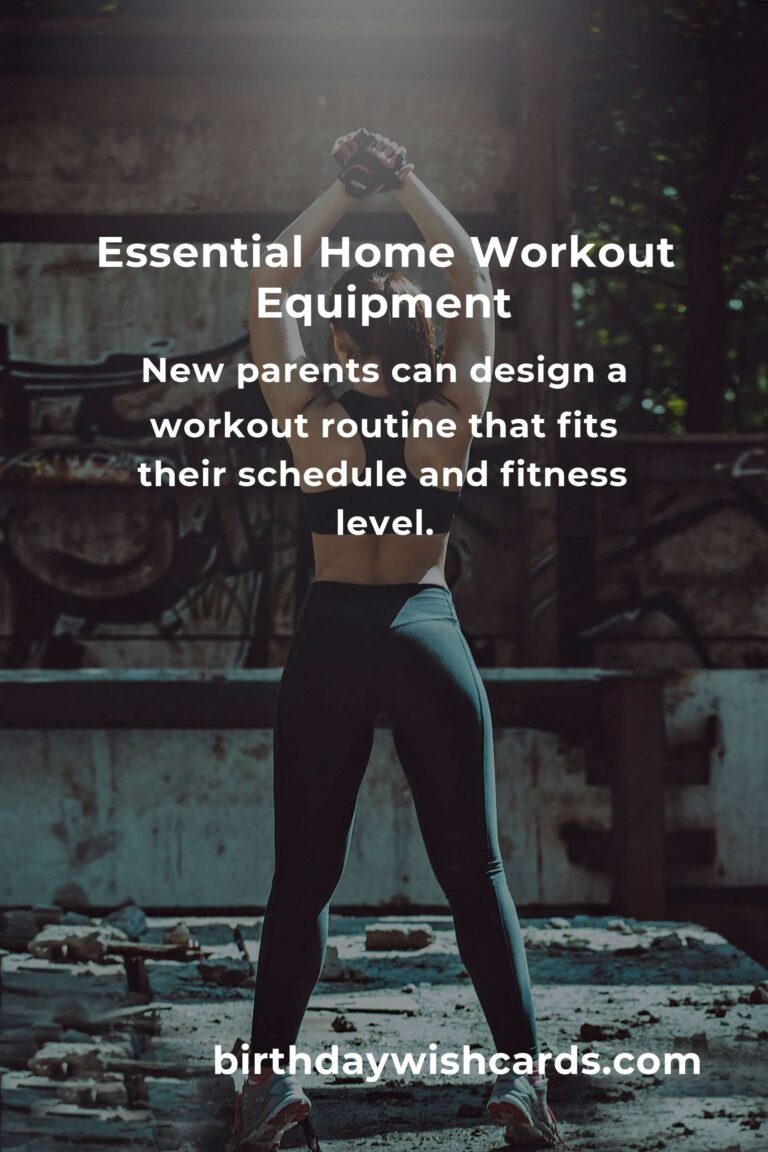 Essential Home Workout Equipment Guide for New Parents