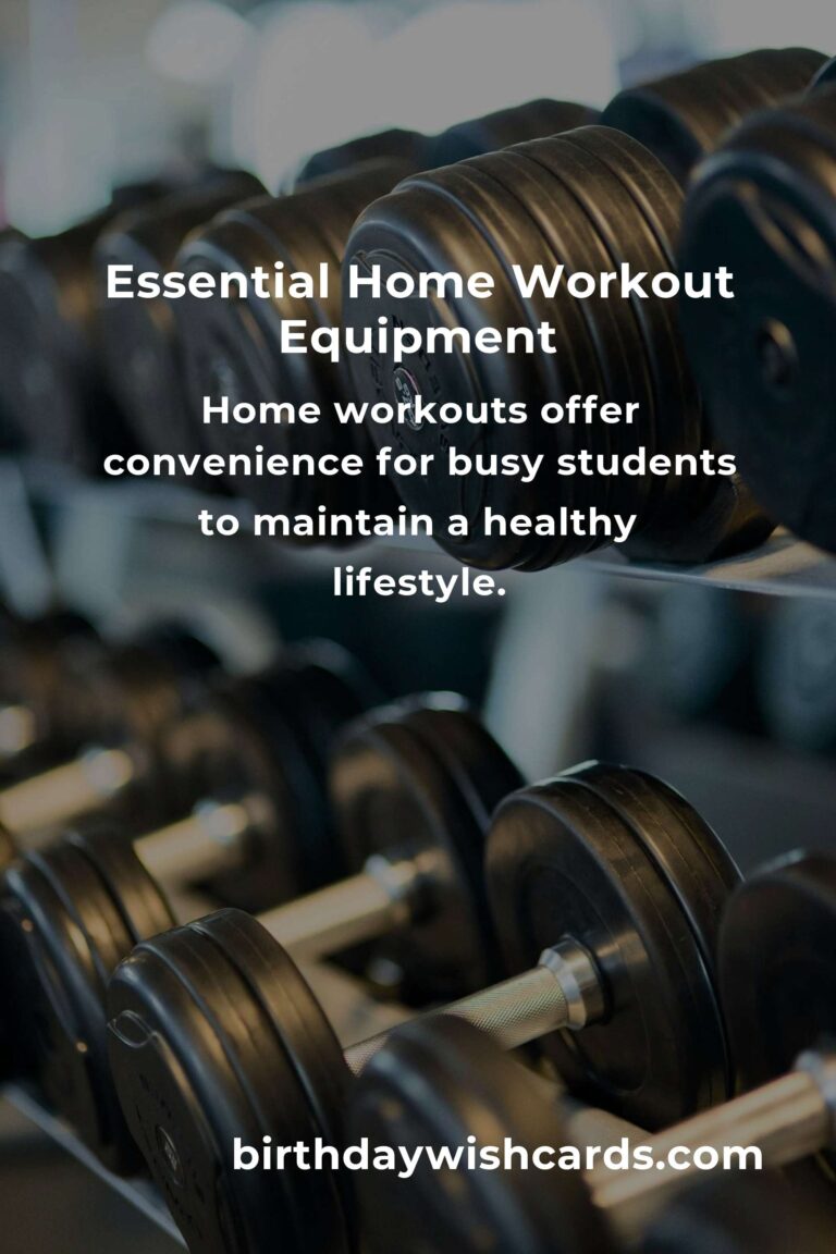 Essential Home Workouts Equipment Guide for Students