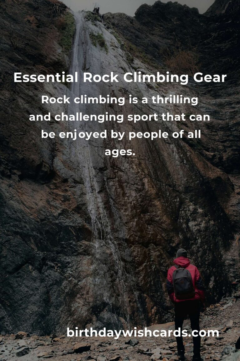 Essential Rock Climbing Equipment Guide for Empty Nesters
