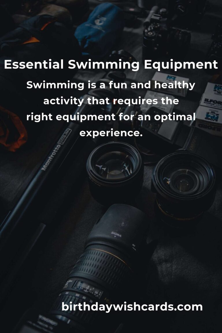 Essential Swimming Equipment Guide for Young Adults