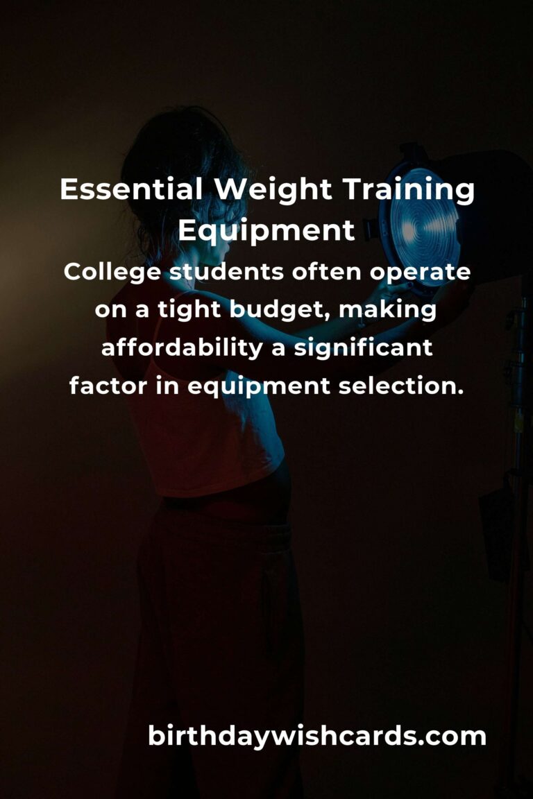 Essential Weight Training Equipment Guide for College Students