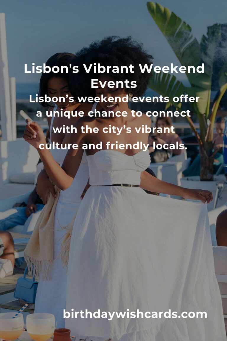 Experience the Heartbeat of Lisbon: Top Local Events This Weekend