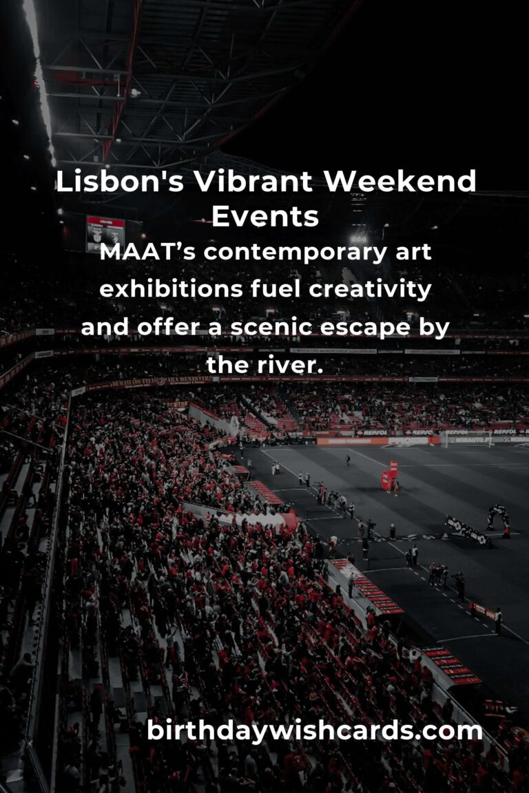 Experience the Heartbeat of Lisbon: Top Local Events This Weekend
