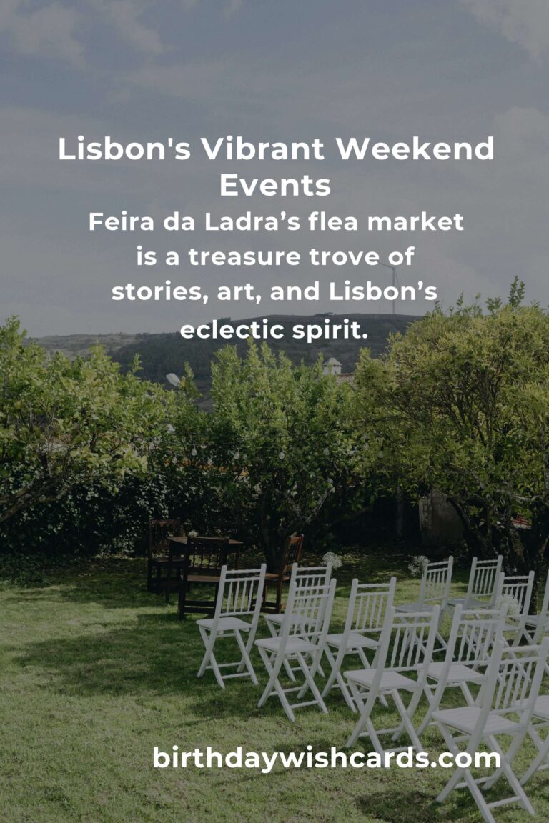 Experience the Heartbeat of Lisbon: Top Local Events This Weekend