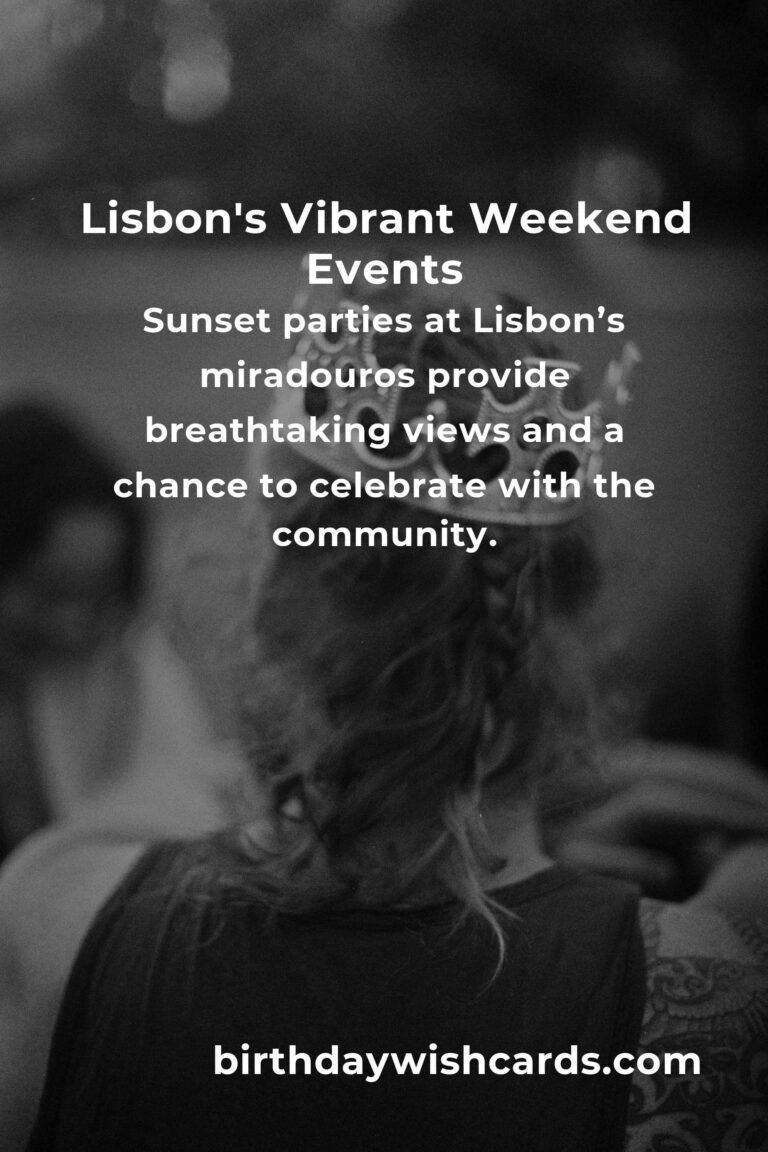 Experience the Heartbeat of Lisbon: Top Local Events This Weekend