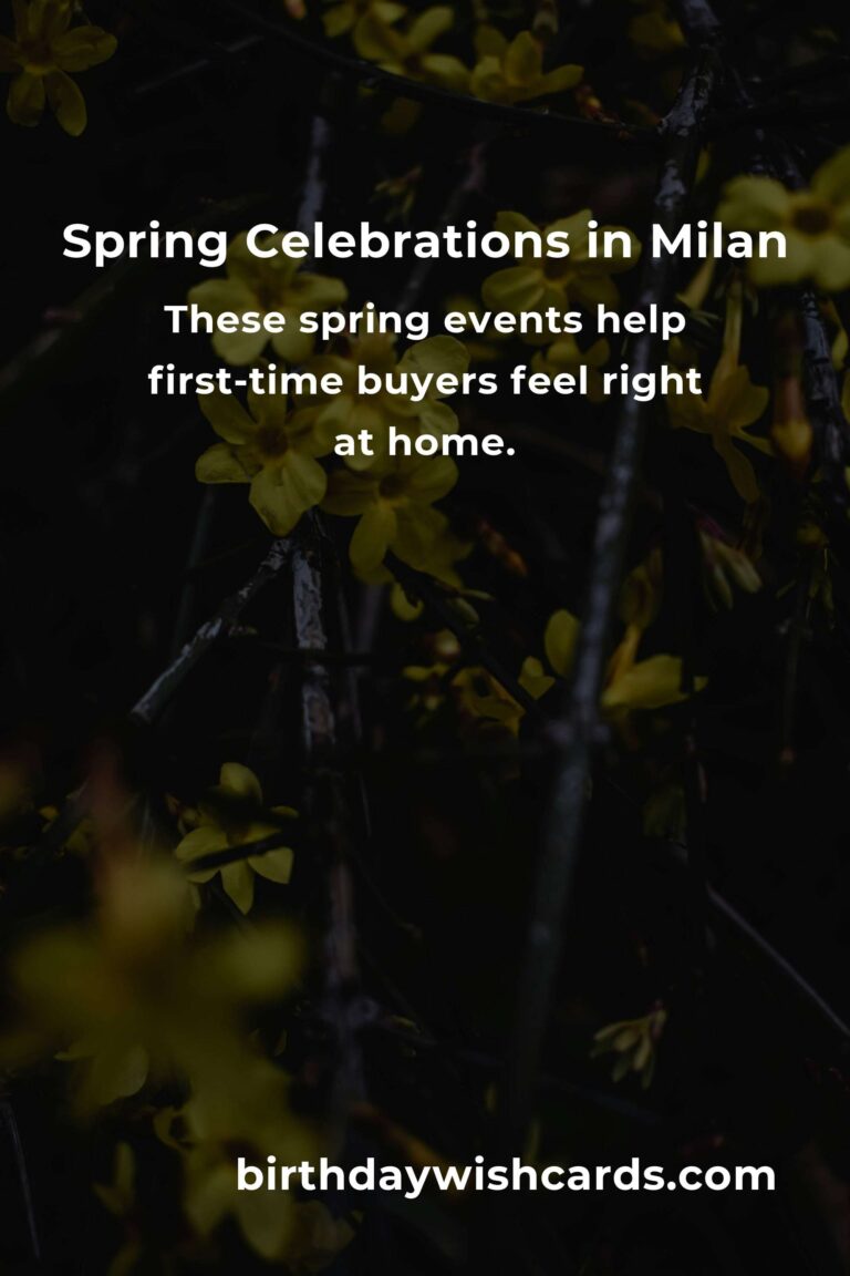 Experience the Magic: Best Spring Events in Milan for First-Time Buyers