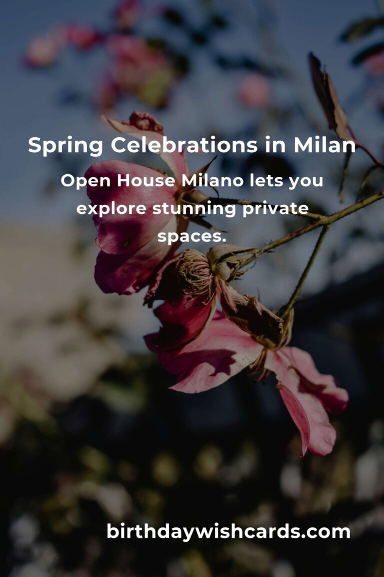 Experience the Magic: Best Spring Events in Milan for First-Time Buyers