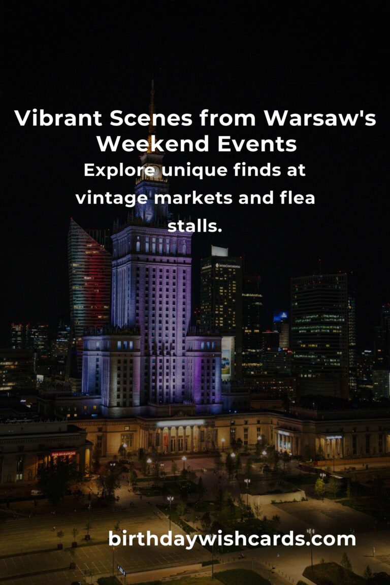 Experience the Magic: Top Local Events in Warsaw This Weekend You Can’t Miss