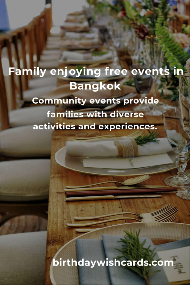 Explore Free Events in Bangkok for Families This Month