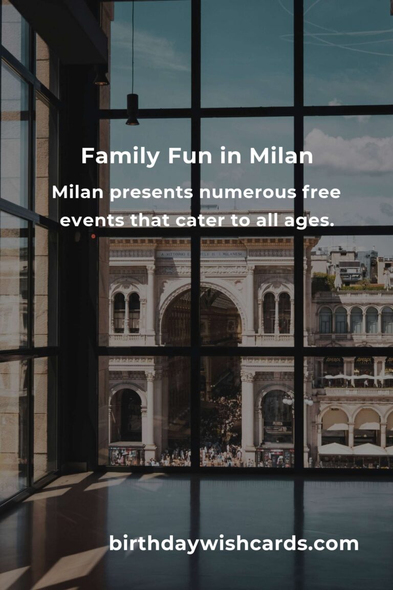 Explore Free Events in Milan for Families This Month