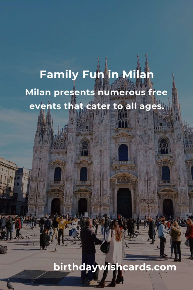 Explore Free Events in Milan for Families This Month