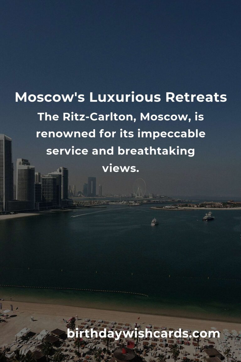 Explore Moscow’s Splendid Retreats: Top 4 Luxury Resorts for Unforgettable Escapes