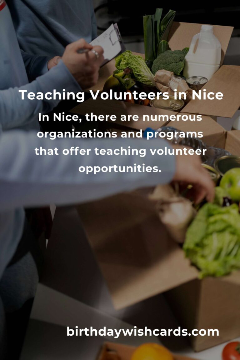 Explore Teaching Volunteer Opportunities in Nice for a Rewarding Experience