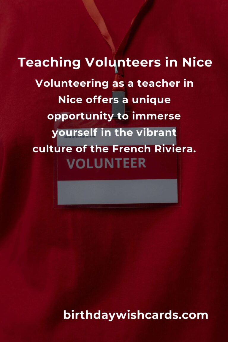Explore Teaching Volunteer Opportunities in Nice for a Rewarding Experience