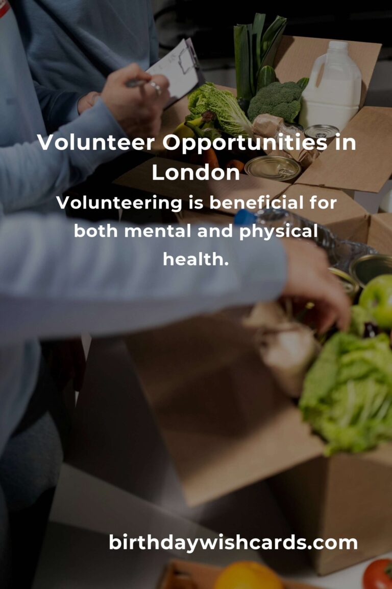 Explore Volunteer Opportunities for Retirees in London