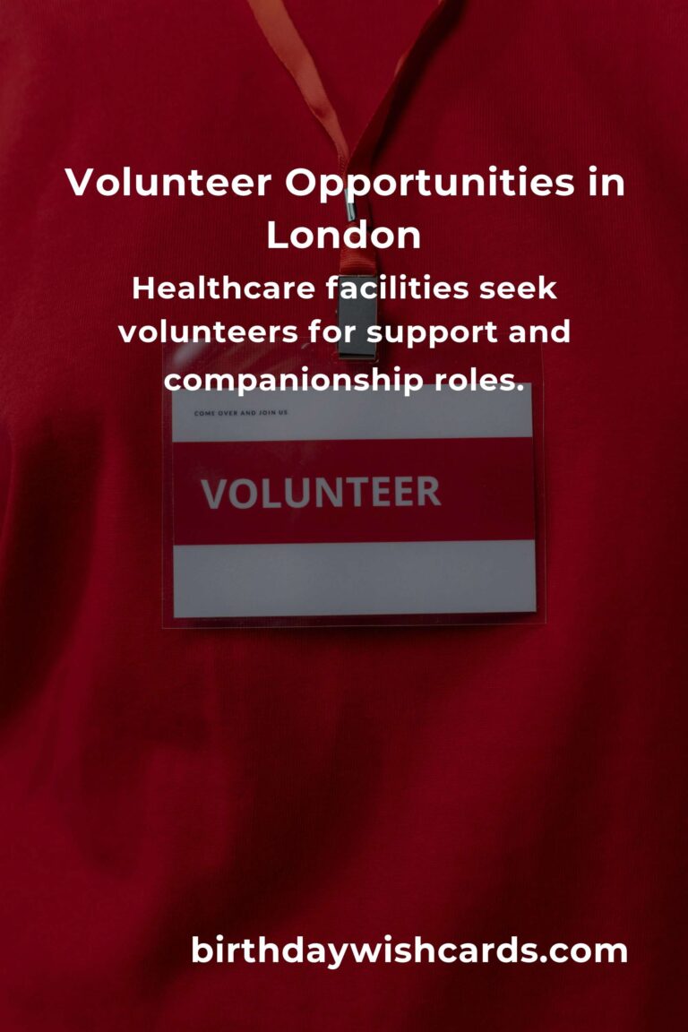 Explore Volunteer Opportunities for Retirees in London