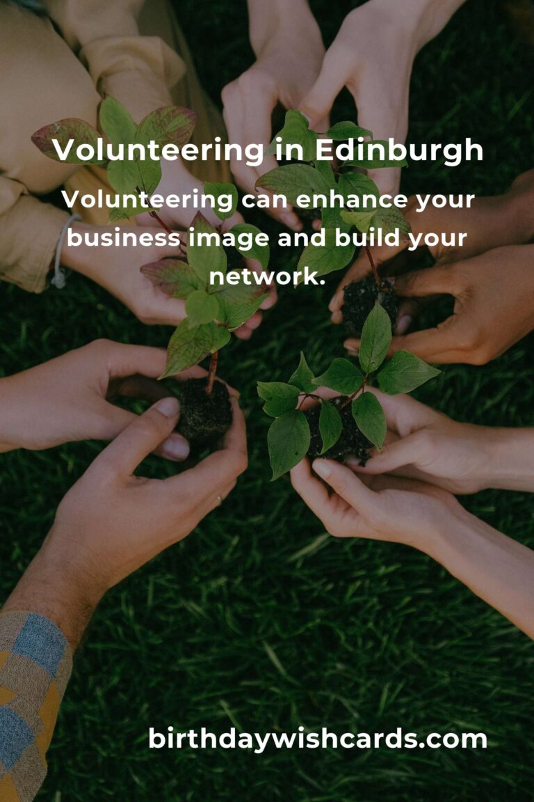Explore Volunteer Opportunities for Small Business Owners in Edinburgh