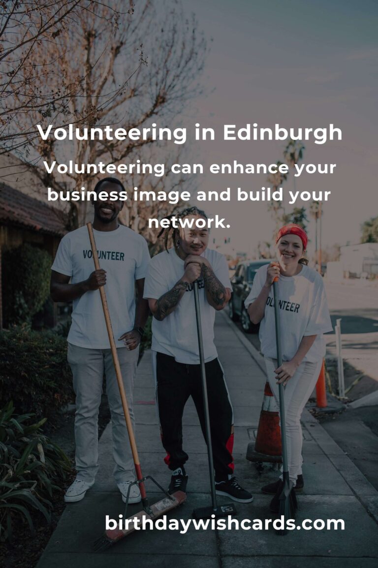 Explore Volunteer Opportunities for Small Business Owners in Edinburgh