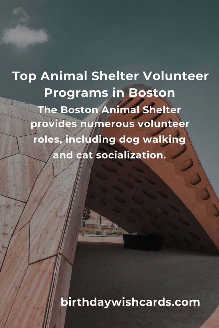 Explore the Best Animal Shelter Volunteer Programs in Boston