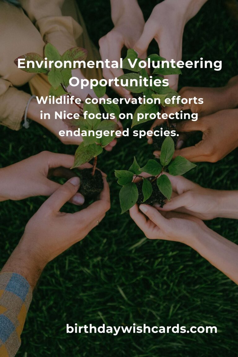 Exploring Environmental Volunteering Opportunities in Nice