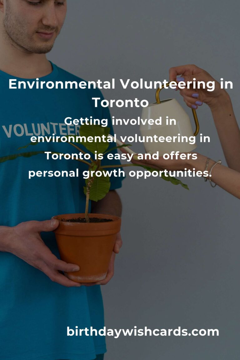 Exploring Environmental Volunteering Opportunities in Toronto