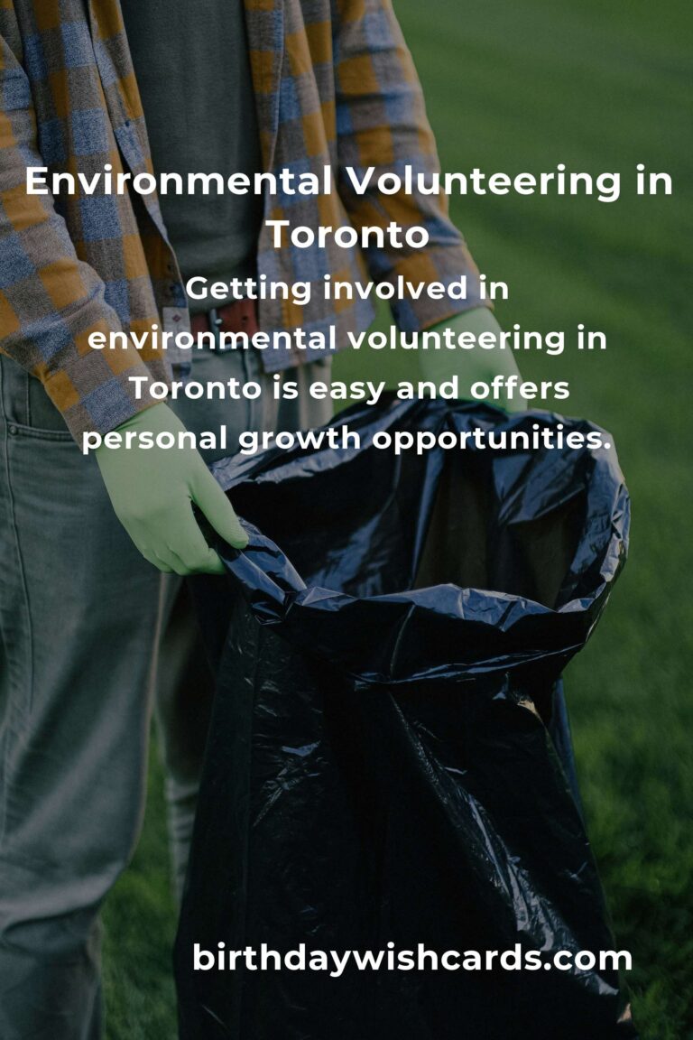 Exploring Environmental Volunteering Opportunities in Toronto