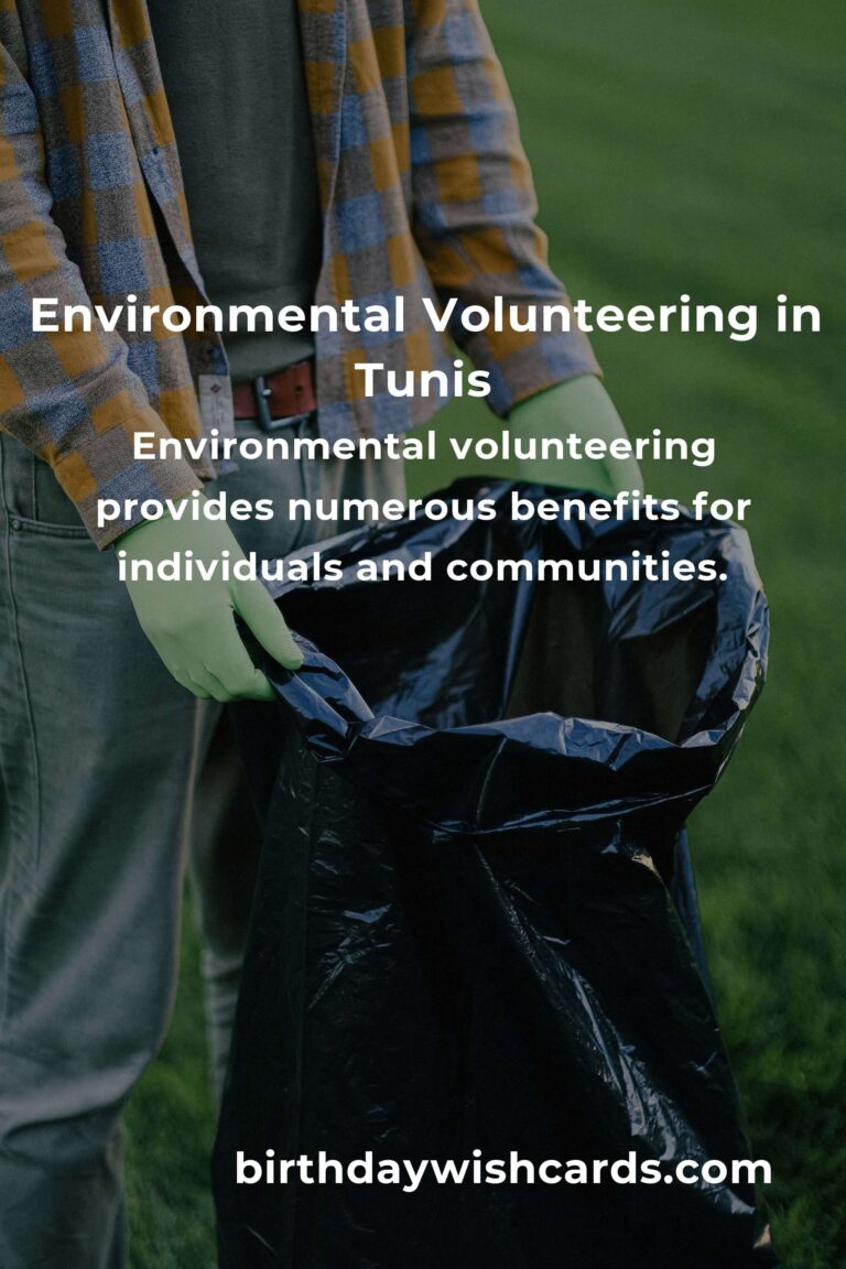 Exploring Opportunities for Environmental Volunteering in Tunis