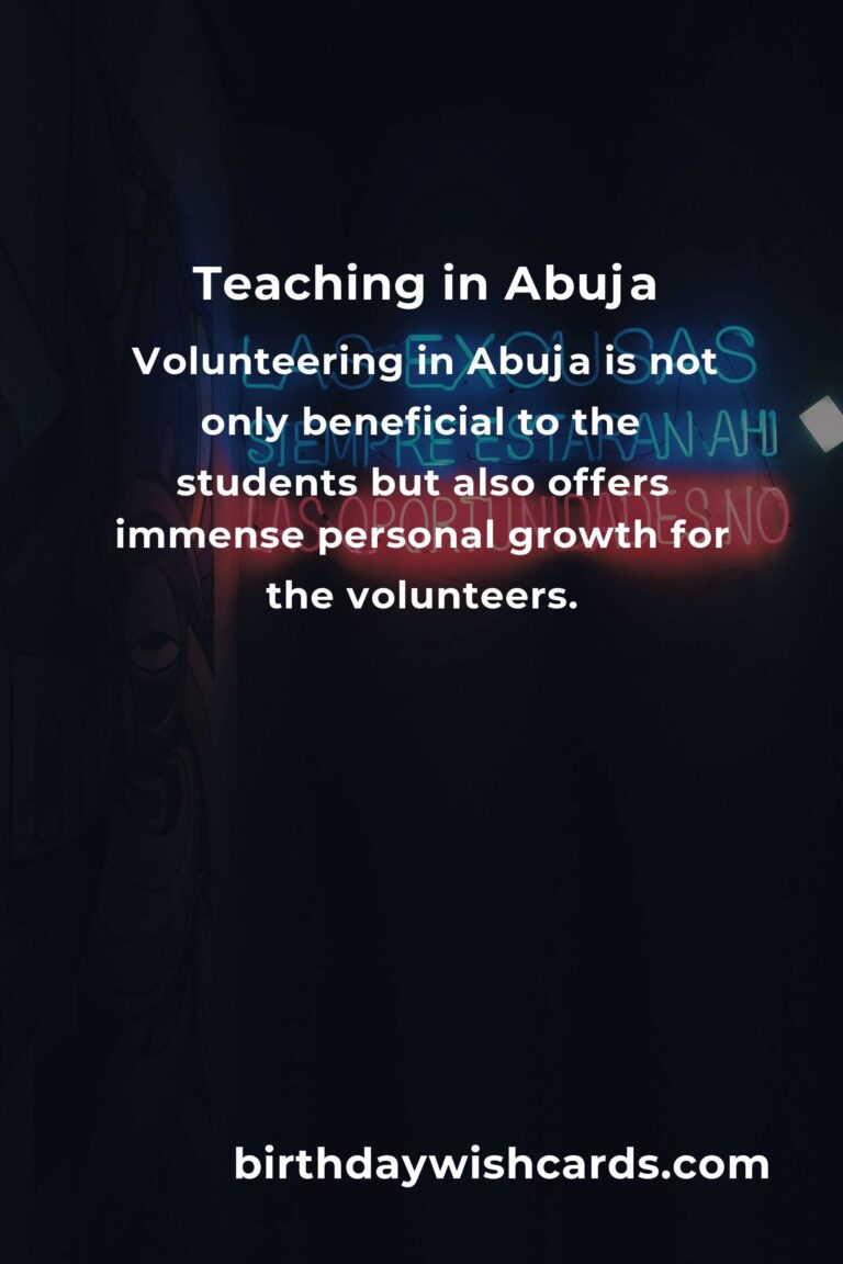 Exploring Teaching Volunteer Opportunities in Abuja