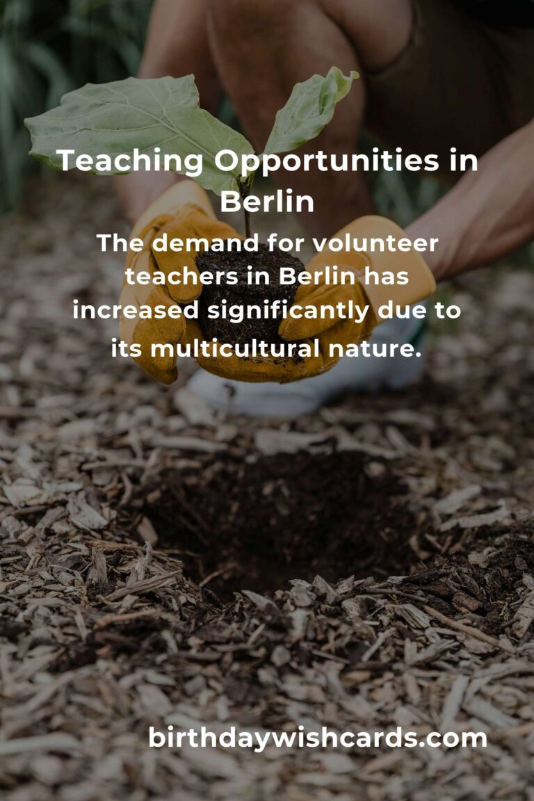 Exploring Teaching Volunteer Opportunities in Berlin