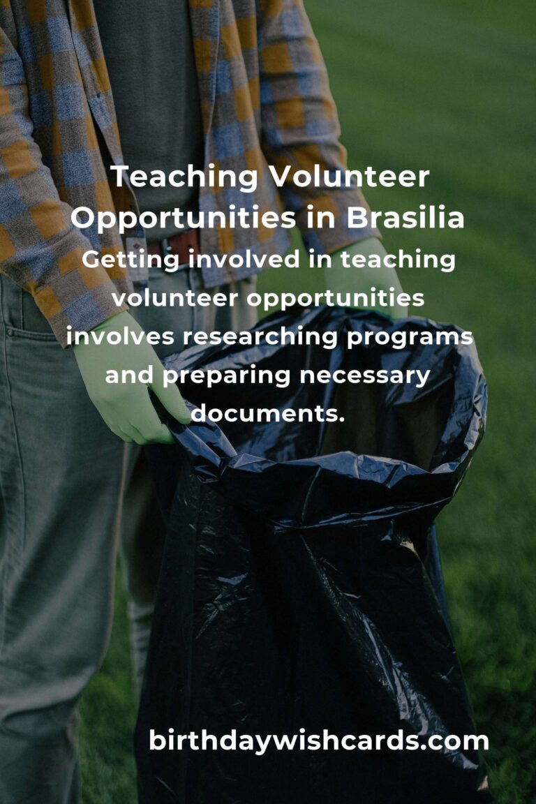 Exploring Teaching Volunteer Opportunities in Brasilia: A Guide to Making a Difference