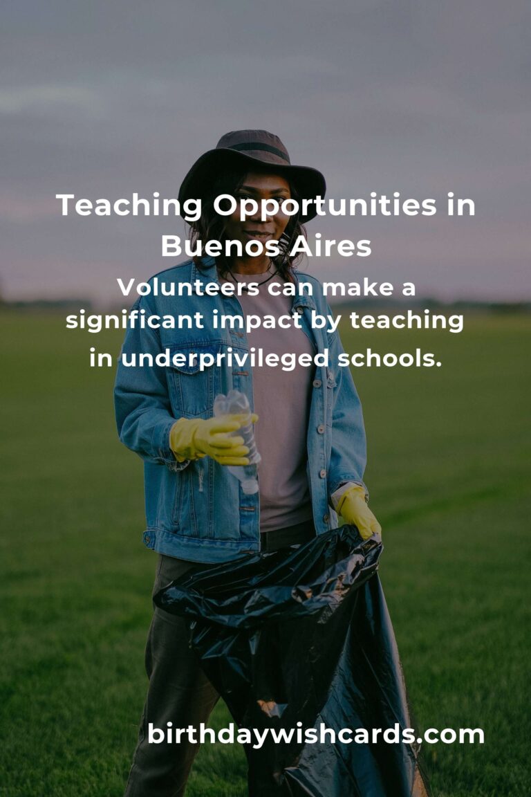 Exploring Teaching Volunteer Opportunities in Buenos Aires