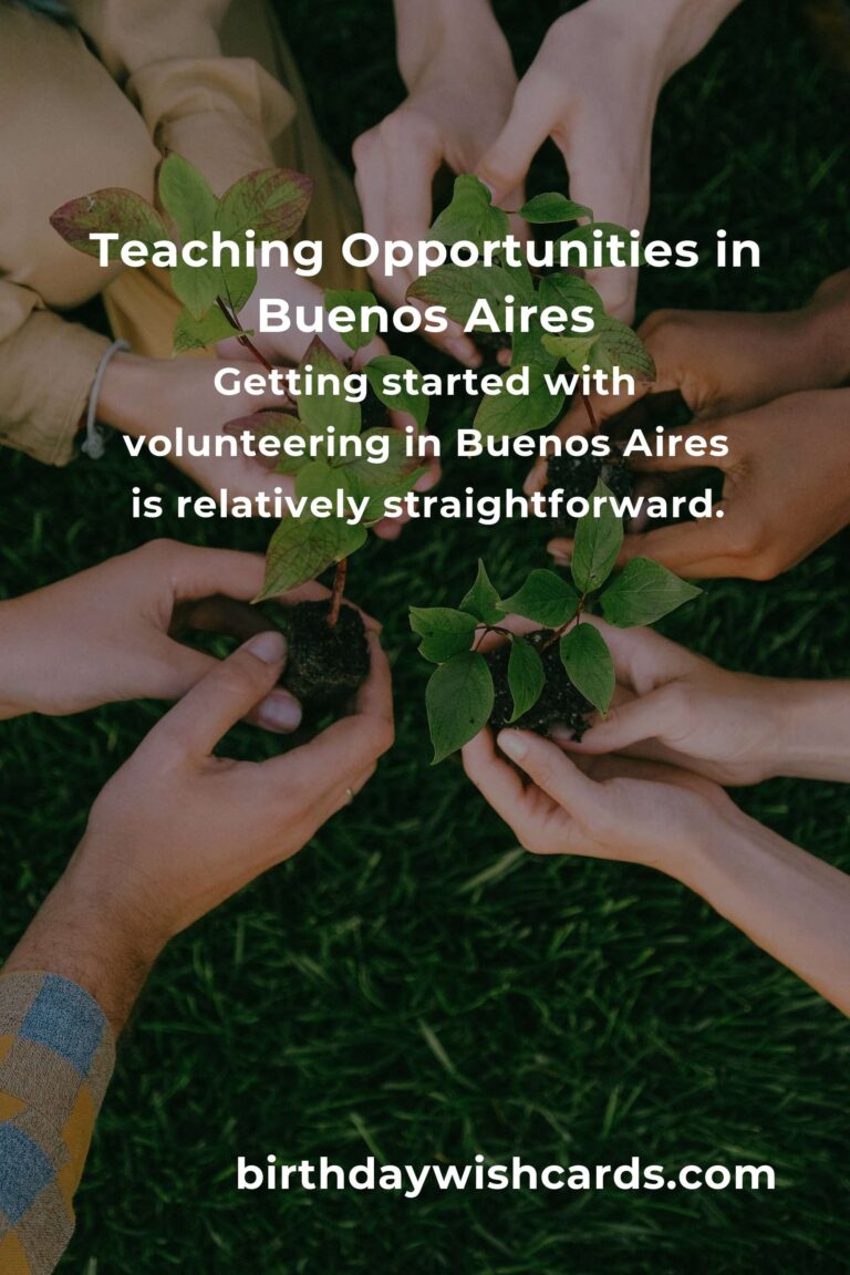 Exploring Teaching Volunteer Opportunities in Buenos Aires