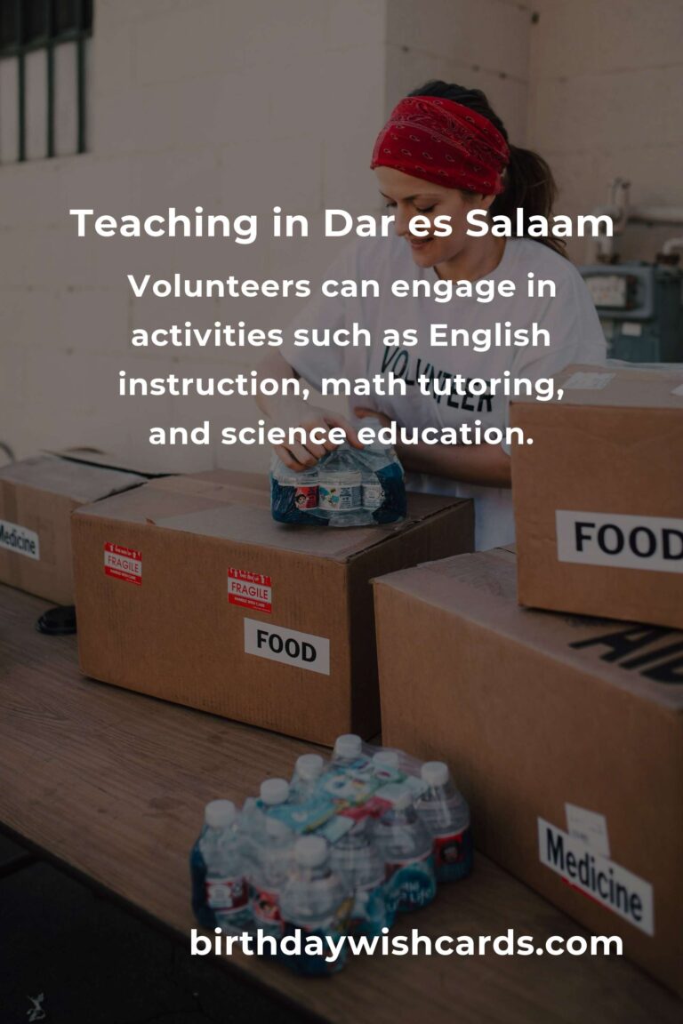 Exploring Teaching Volunteer Opportunities in Dar es Salaam
