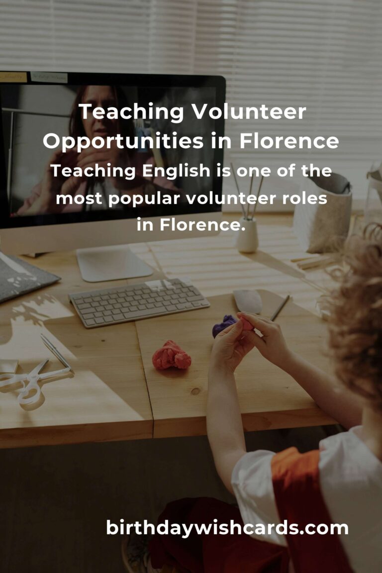 Exploring Teaching Volunteer Opportunities in Florence