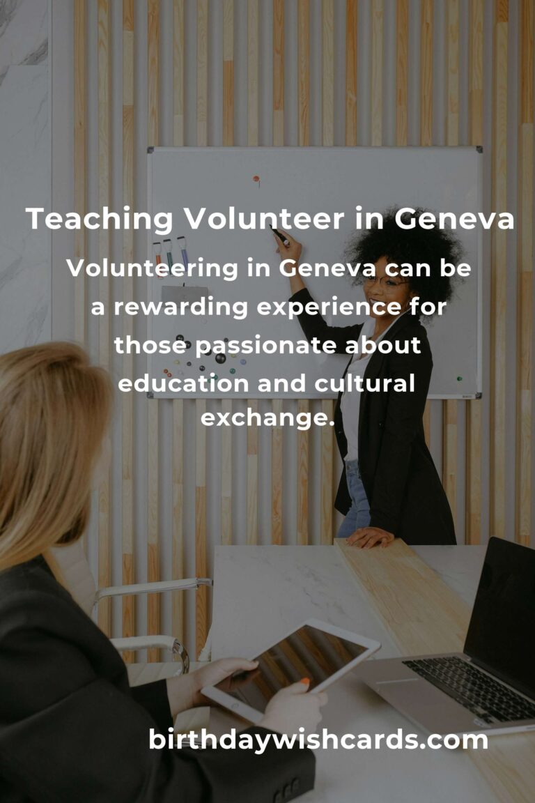 Exploring Teaching Volunteer Opportunities in Geneva