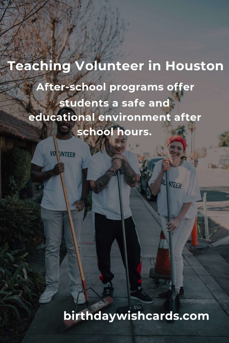 Exploring Teaching Volunteer Opportunities in Houston