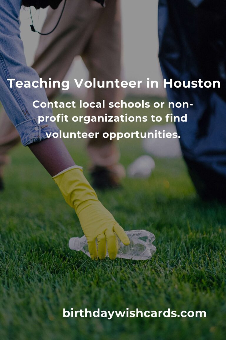 Exploring Teaching Volunteer Opportunities in Houston