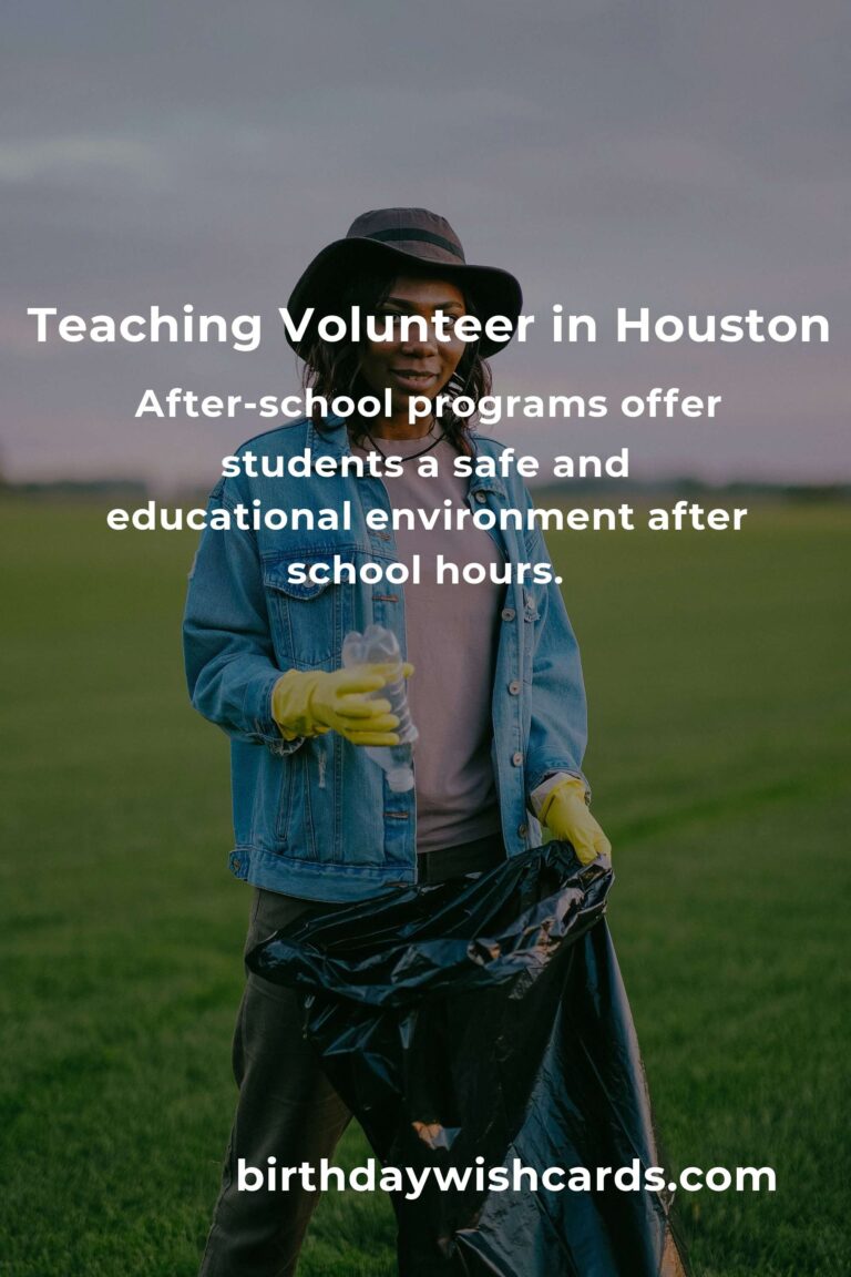 Exploring Teaching Volunteer Opportunities in Houston