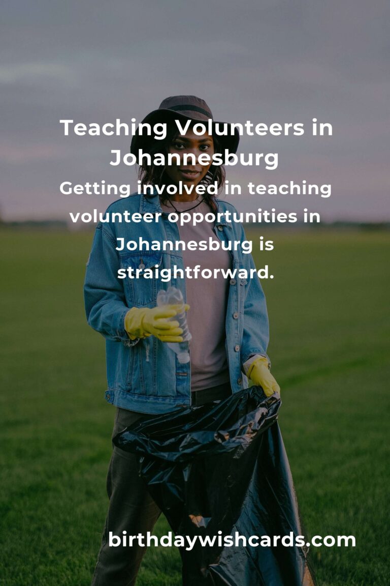 Exploring Teaching Volunteer Opportunities in Johannesburg